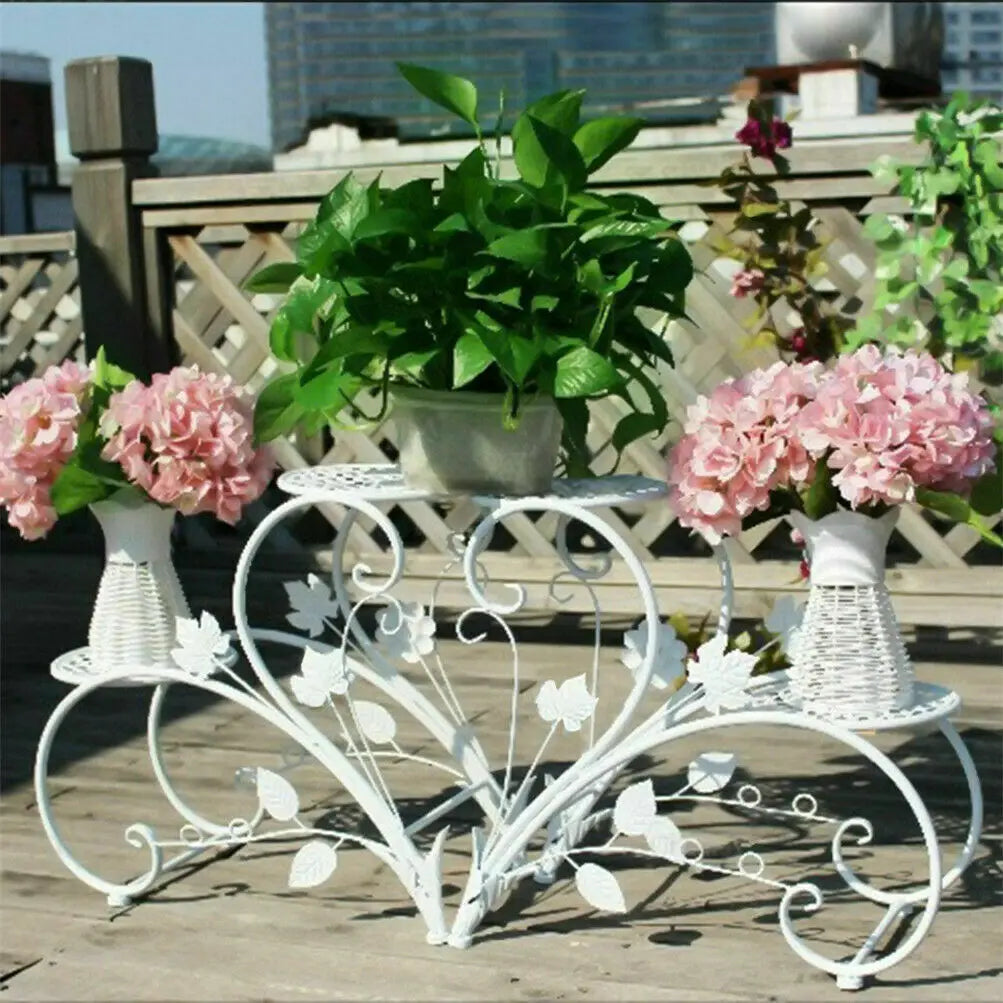 Wisfor Four Tier Tall Plant Stand Metal Planter Rack