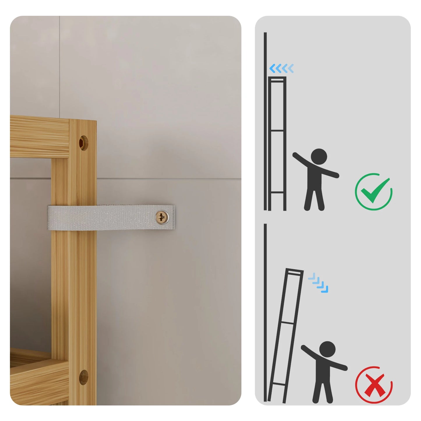 Bamboo Six Tier Bookshelf And Flower Rack With Adjustable Shelves