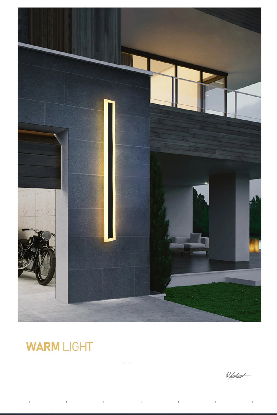 Ancister LED Outdoor Wall Light IP65 Sconce Luminaire 110V 220V