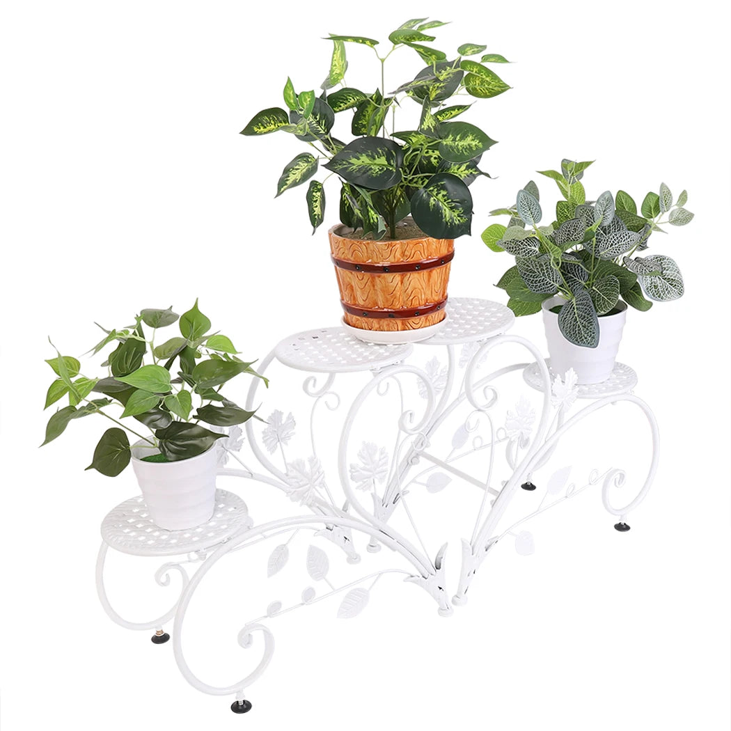 Wisfor Four Tier Tall Plant Stand Metal Planter Rack