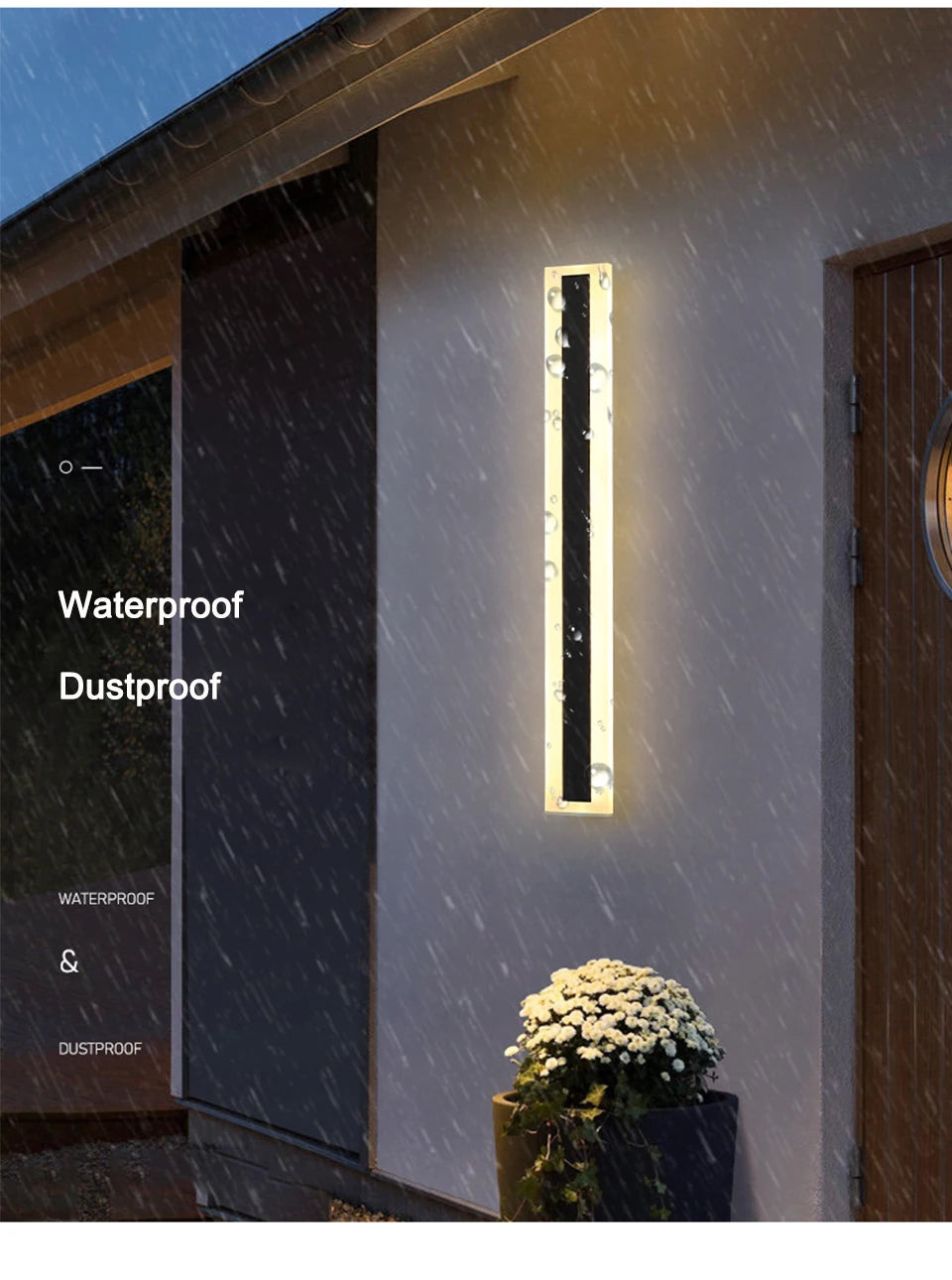 Ancister LED Outdoor Wall Light IP65 Sconce Luminaire 110V 220V