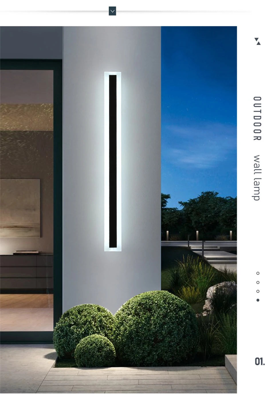 Ancister LED Outdoor Wall Light IP65 Sconce Luminaire 110V 220V