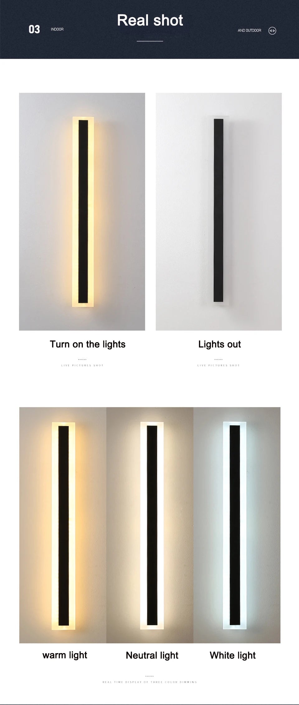 Ancister LED Outdoor Wall Light IP65 Sconce Luminaire 110V 220V