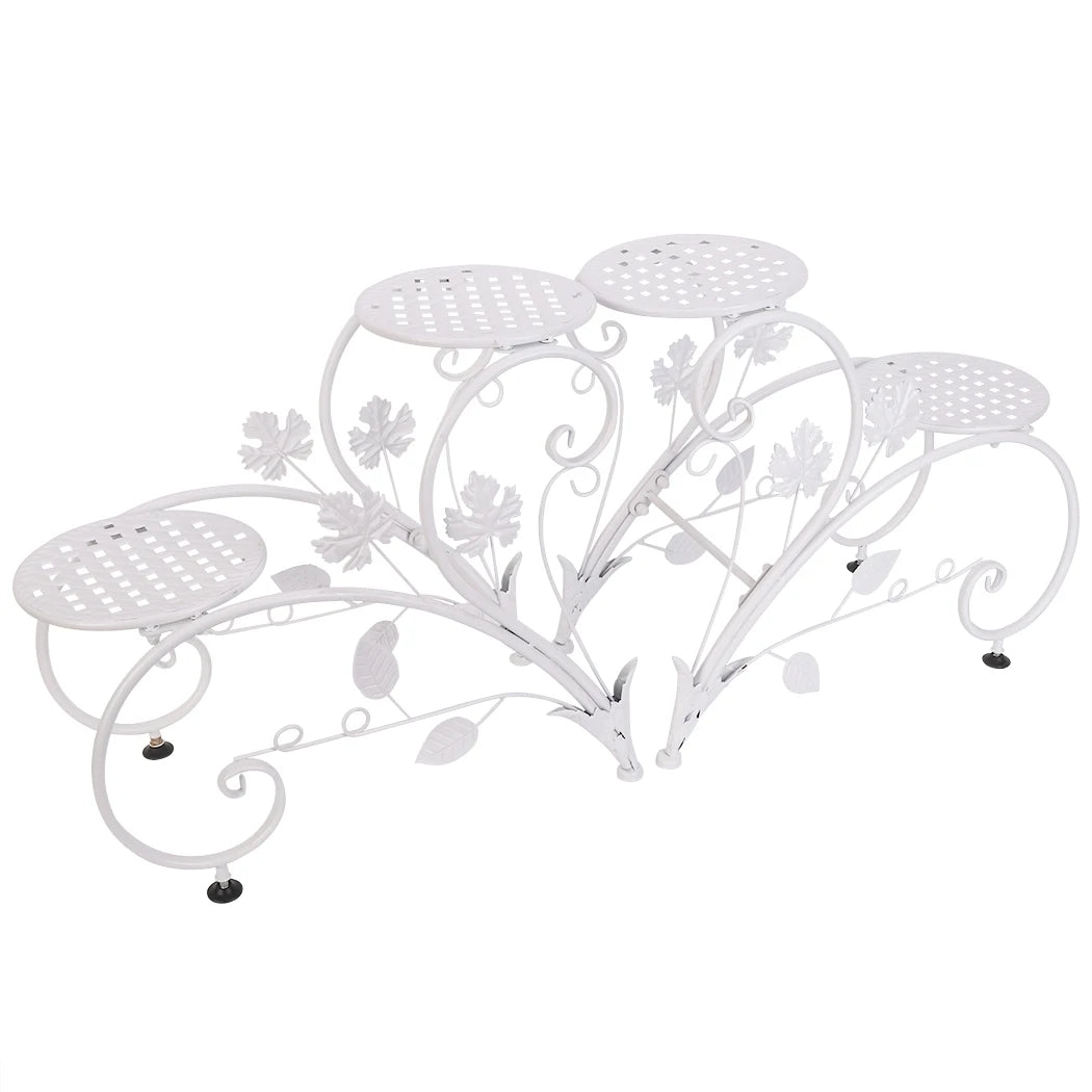 Wisfor Four Tier Tall Plant Stand Metal Planter Rack