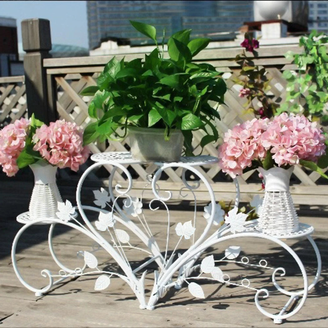 Wisfor Four Tier Tall Plant Stand Metal Planter Rack
