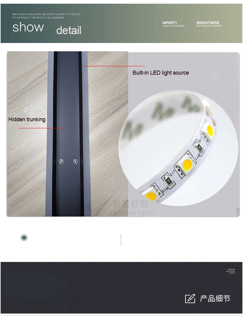 ANCISTER Waterproof Outdoor LED Wall Lamp IP54 Patio Sconce