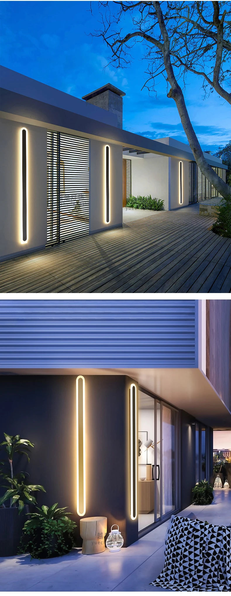 ANCISTER Waterproof Outdoor LED Wall Lamp IP54 Patio Sconce