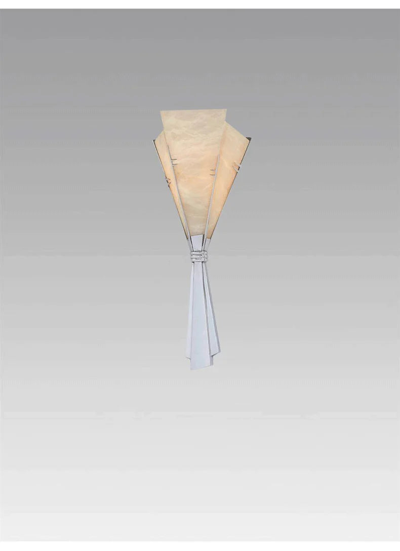 ANCISTER Modern Marble Wall Lamp Flower Sconce Stainless Steel LED