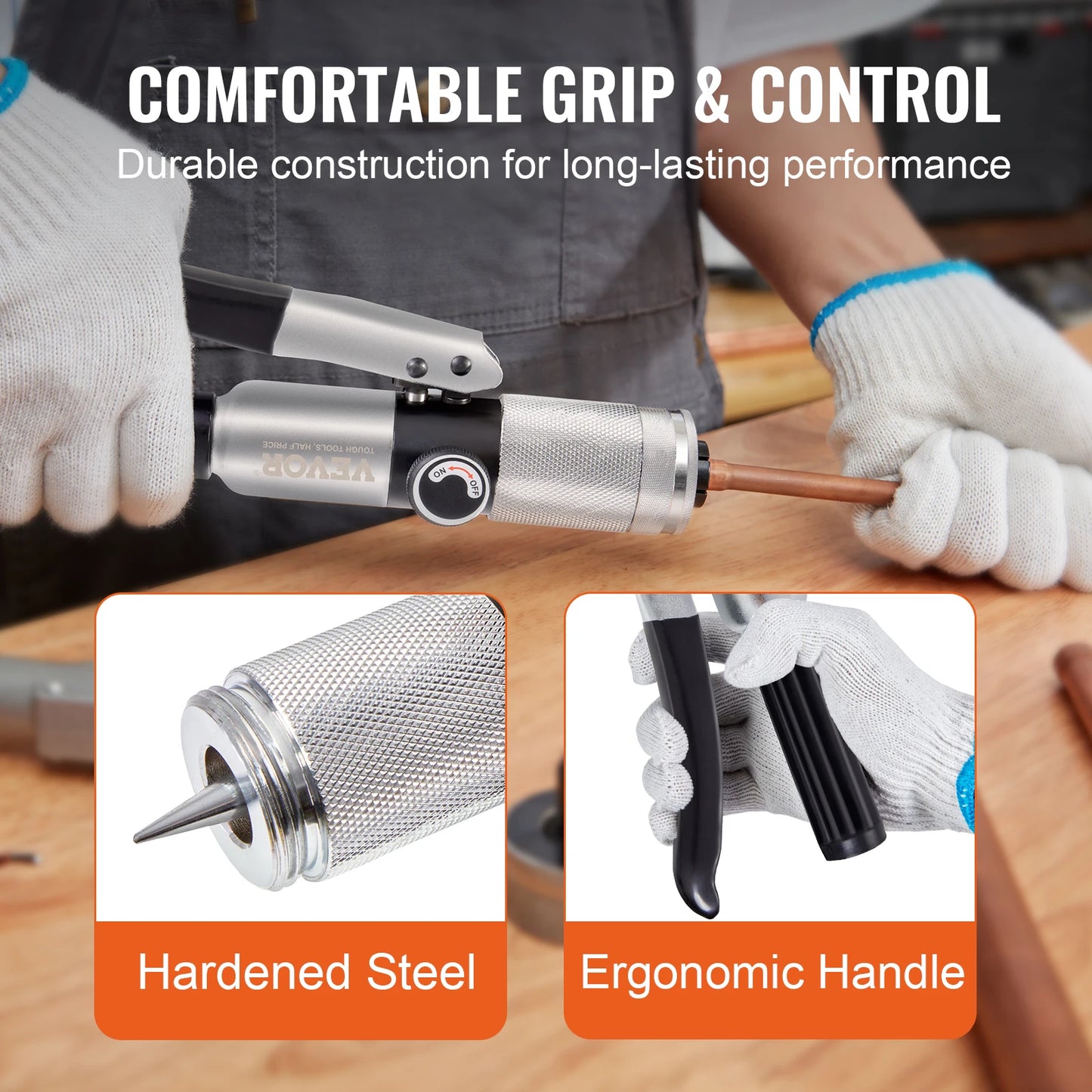 Succebuy Hydraulic Tube Expander With 7-Head Expander Set And Deburring Tool
