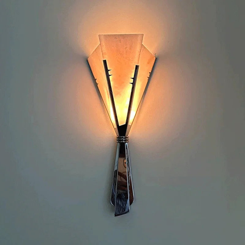 ANCISTER Modern Marble Wall Lamp Flower Sconce Stainless Steel LED