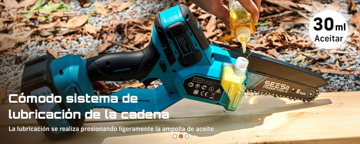 Seesii Brushless Cordless Chainsaw 1000W For Woodworking Pruning