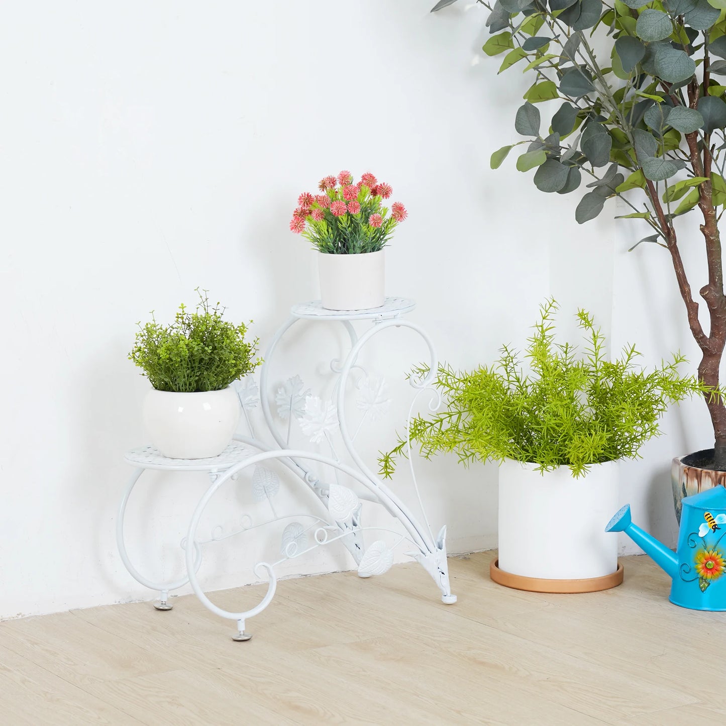 Wisfor Four Tier Tall Plant Stand Metal Planter Rack