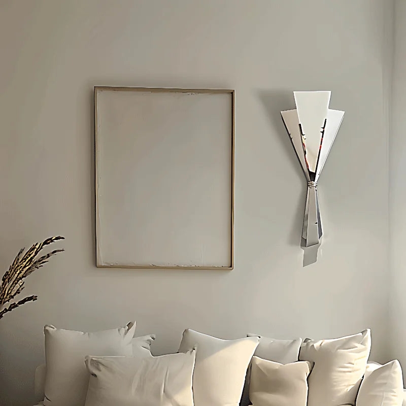 ANCISTER Modern Marble Wall Lamp Flower Sconce Stainless Steel LED