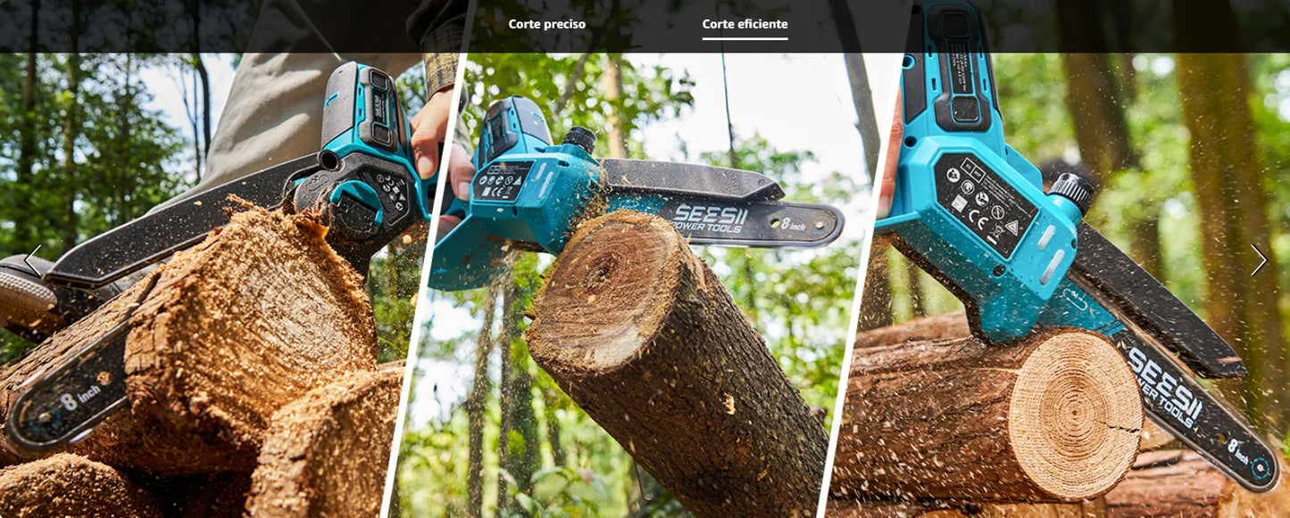 Seesii Brushless Cordless Chainsaw 1000W For Woodworking Pruning