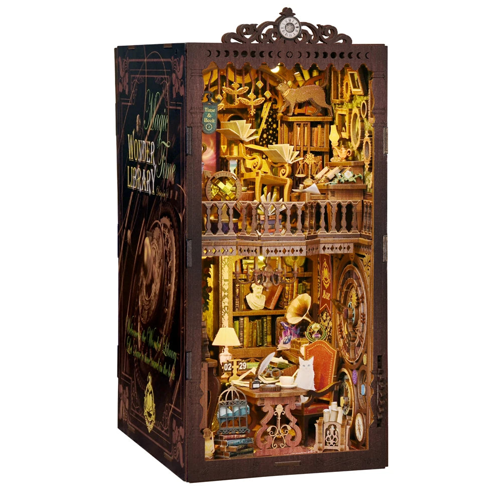 ASLOWSNAIL Book Nook Kit The Time Book Club 3D Puzzle