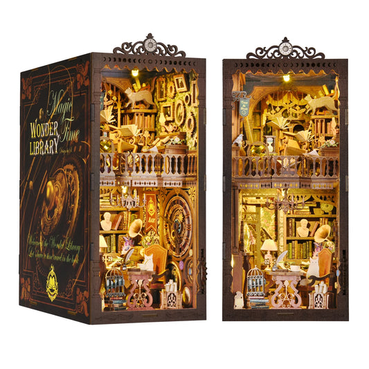 ASLOWSNAIL Book Nook Kit The Time Book Club 3D Puzzle