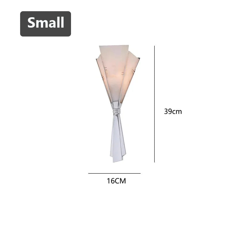 ANCISTER Modern Marble Wall Lamp Flower Sconce Stainless Steel LED