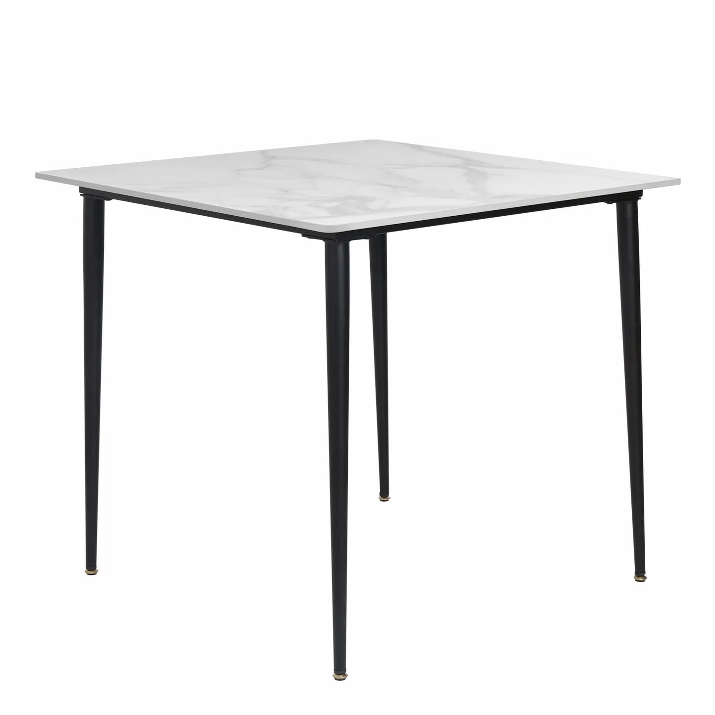Wisfor Mid-Century Slate Dining Table With Sintered Stone Top