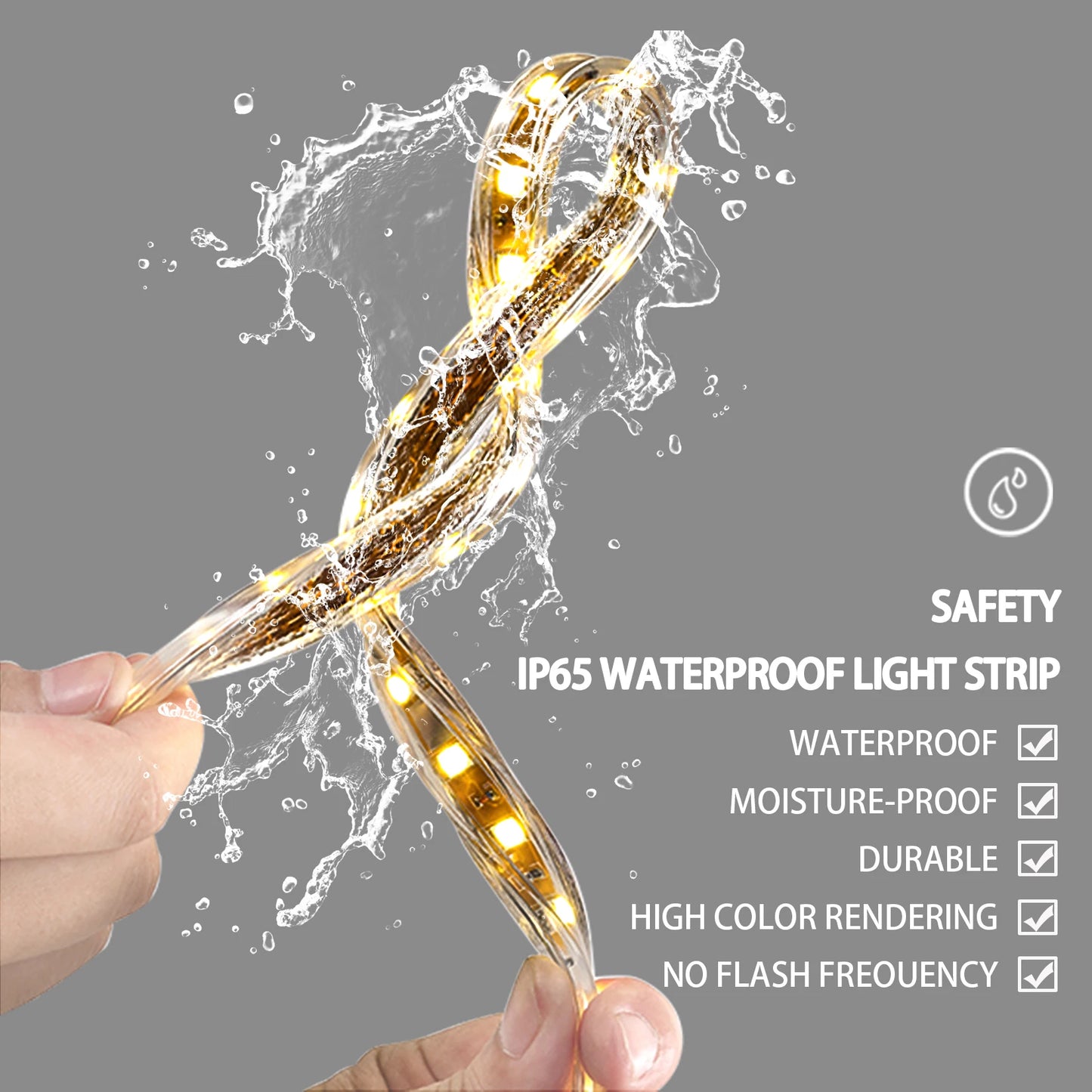 Wisfor LED Lighted Smart Bathroom Mirror With 3X Magnifier
