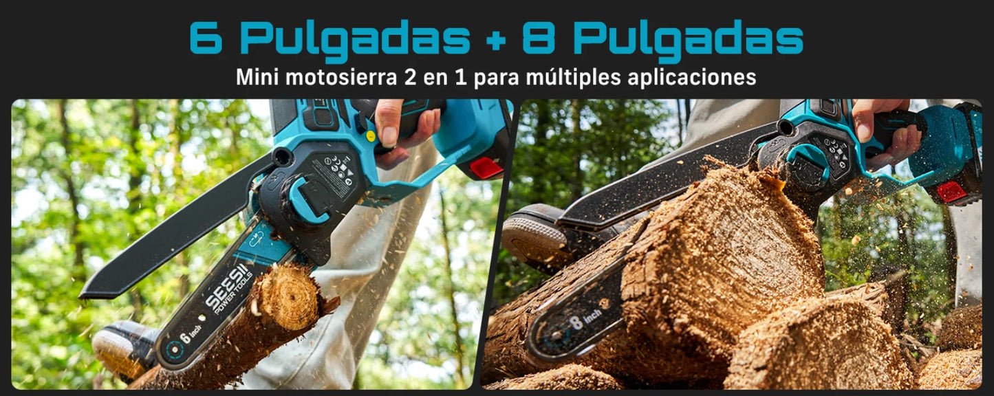 Seesii Brushless Cordless Chainsaw 1000W For Woodworking Pruning