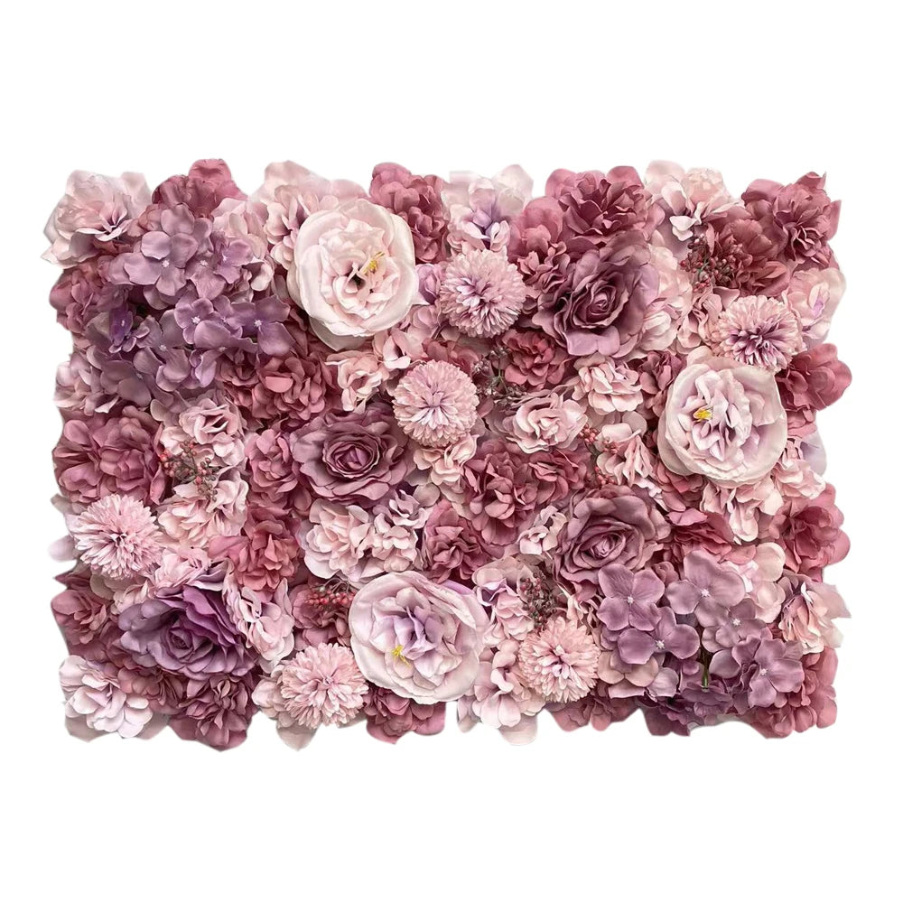 40x60cm Silk Rose Flower Champagne Artificial Flower for Wedding Decoration Flower Wall Panels Romantic Wedding Backdrop Decor
