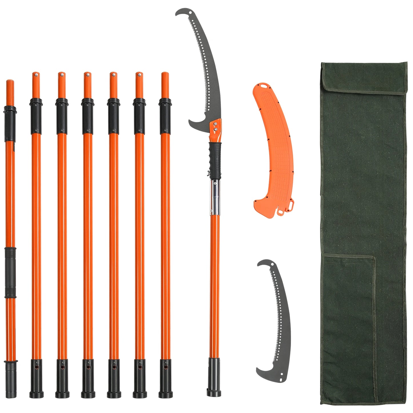 SucceBuy Telescopic Extendable Pole Saw With Aluminum Handle