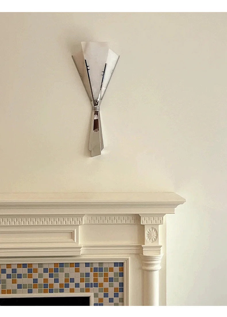 ANCISTER Modern Marble Wall Lamp Flower Sconce Stainless Steel LED
