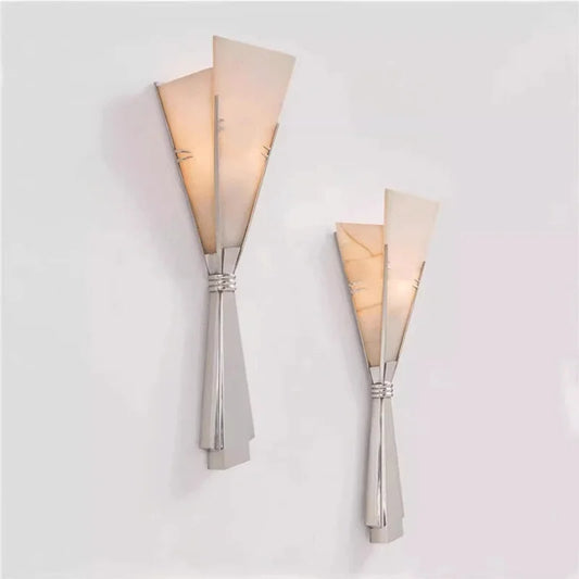ANCISTER Modern Marble Wall Lamp Flower Sconce Stainless Steel LED