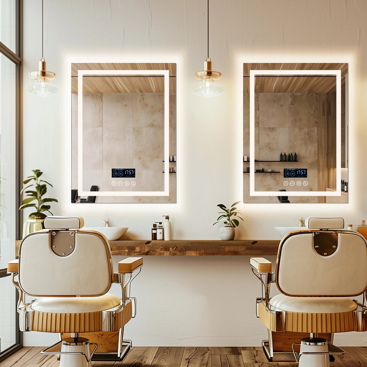 Wisfor LED Bathroom Mirror With Bluetooth Smart Display And Memory