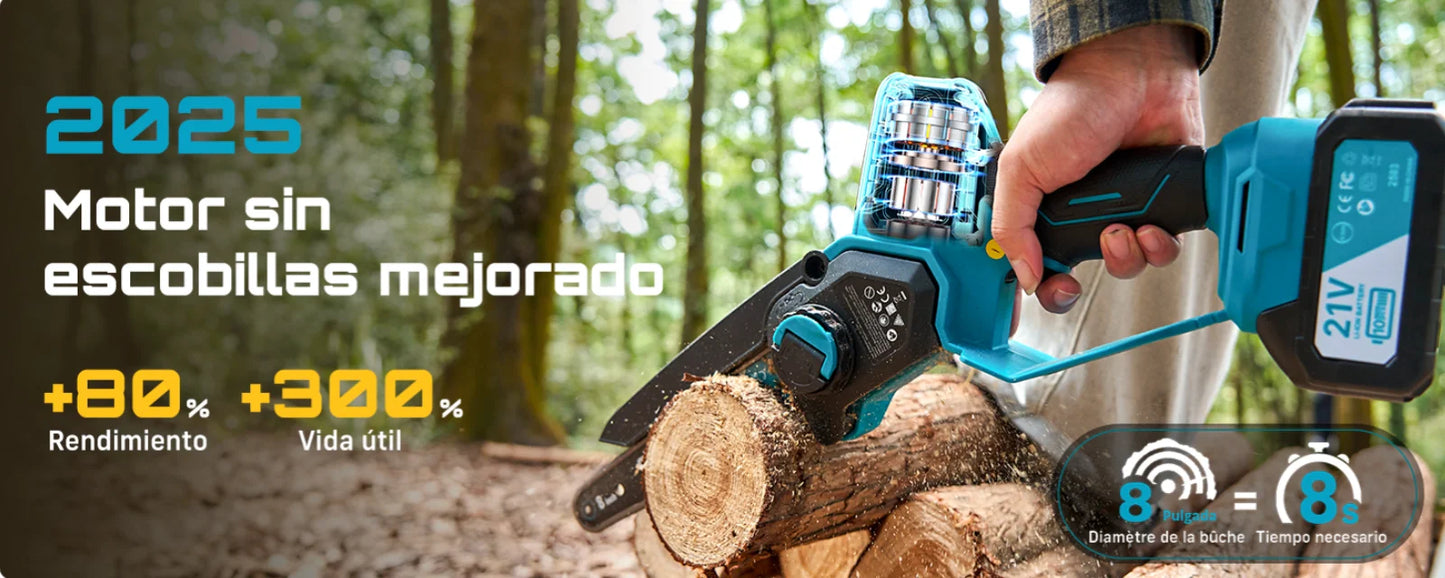 Seesii Brushless Cordless Chainsaw 1000W For Woodworking Pruning