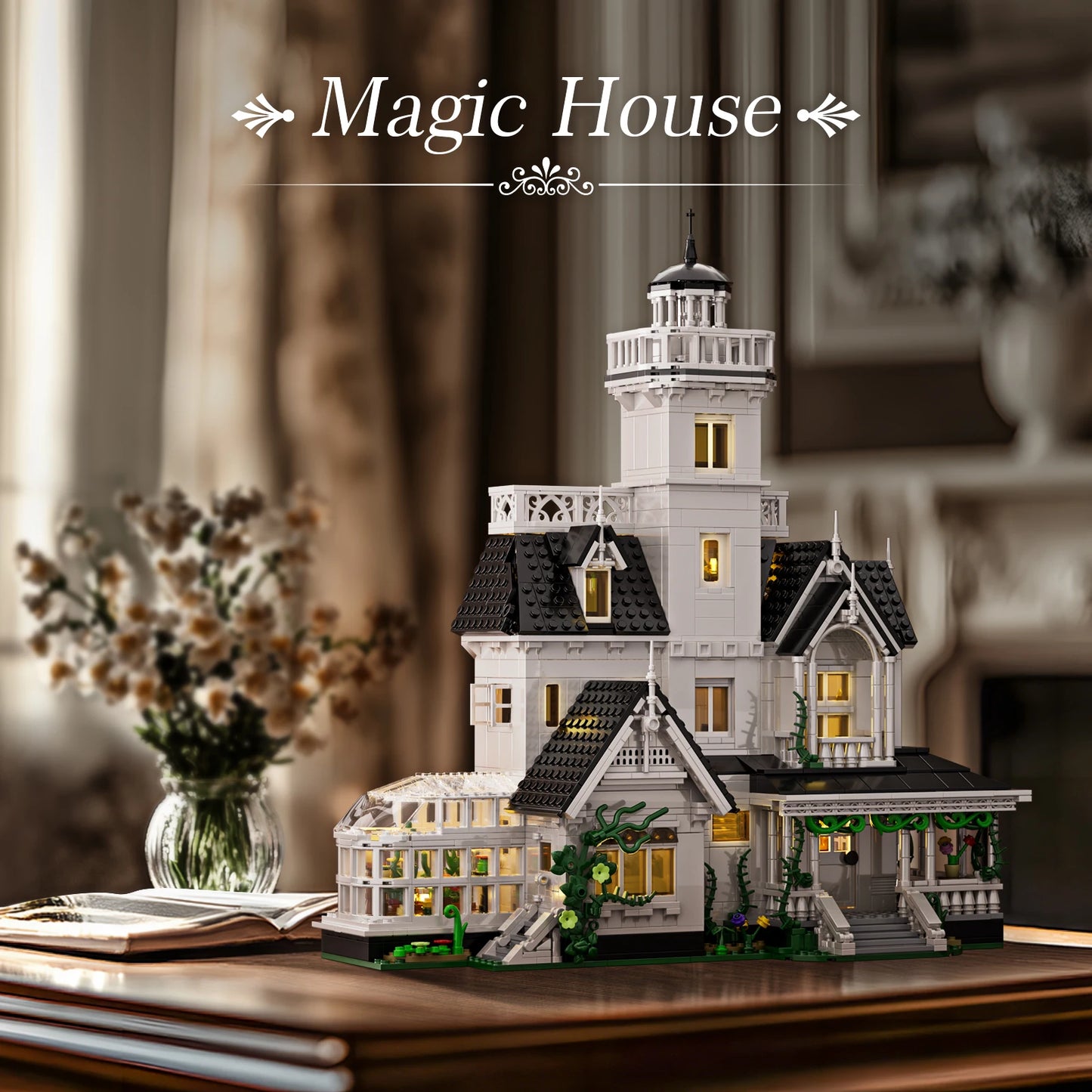 Magic House Building Set With LED Light For Adults