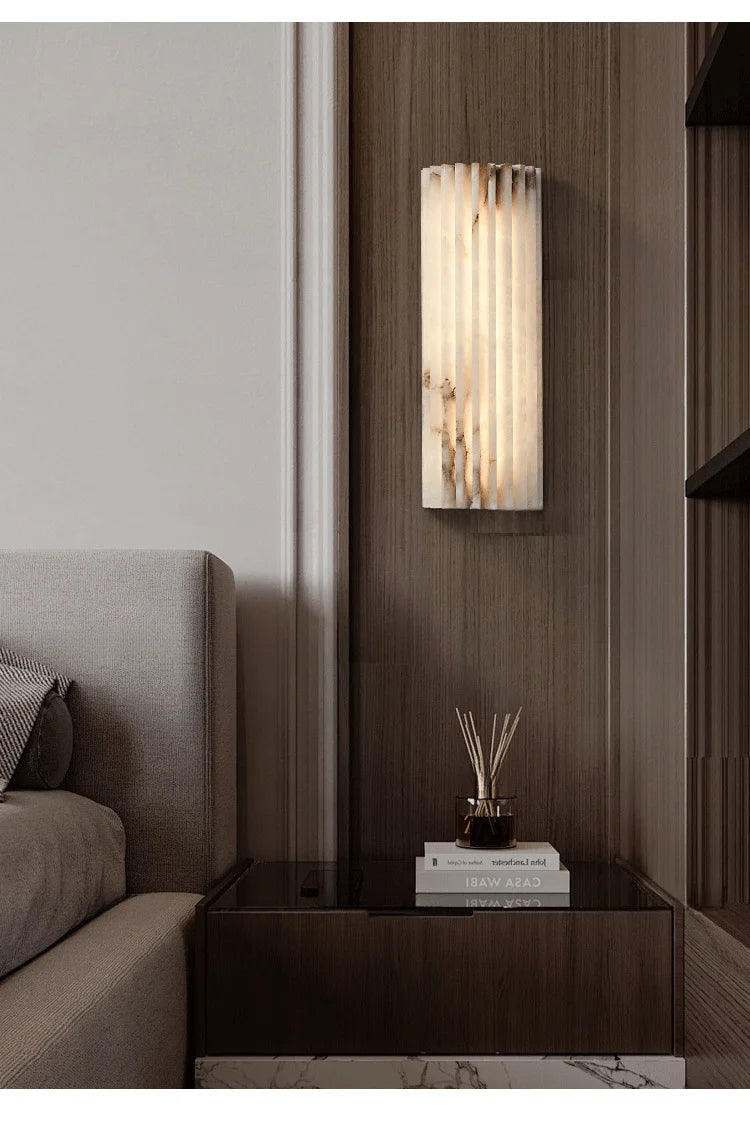Ancister Modern Marble Wall Lamp Bedside Sconce Italian Style