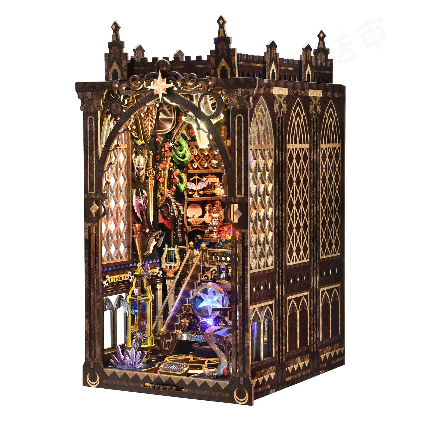 ASLOWSNAIL Book Nook Kit Twelve Constellations 3D Puzzle For Bookshelf