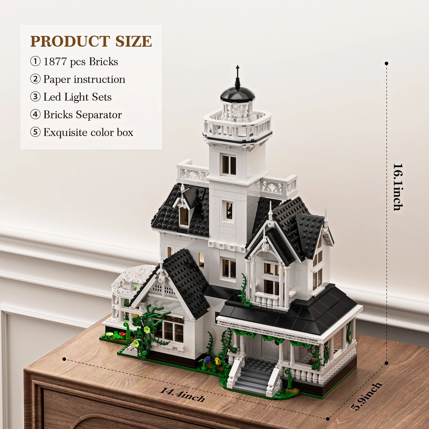 Magic House Building Set With LED Light For Adults