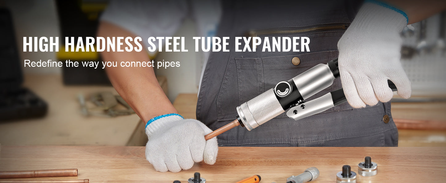 Succebuy Hydraulic Tube Expander With 7-Head Expander Set And Deburring Tool