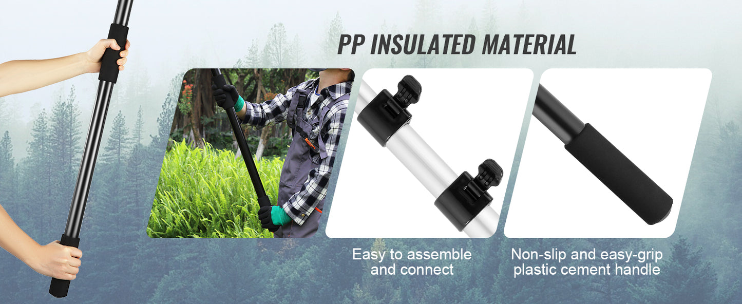 SucceBuy Telescopic Extendable Pole Saw With Aluminum Handle